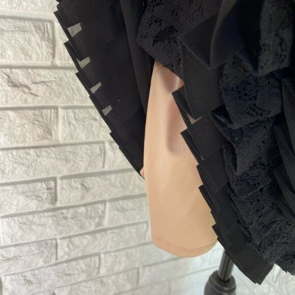 Jessica Simpson Flapper-Style Ruffle Lace Dress w/ Slip - Picture 6 of 6